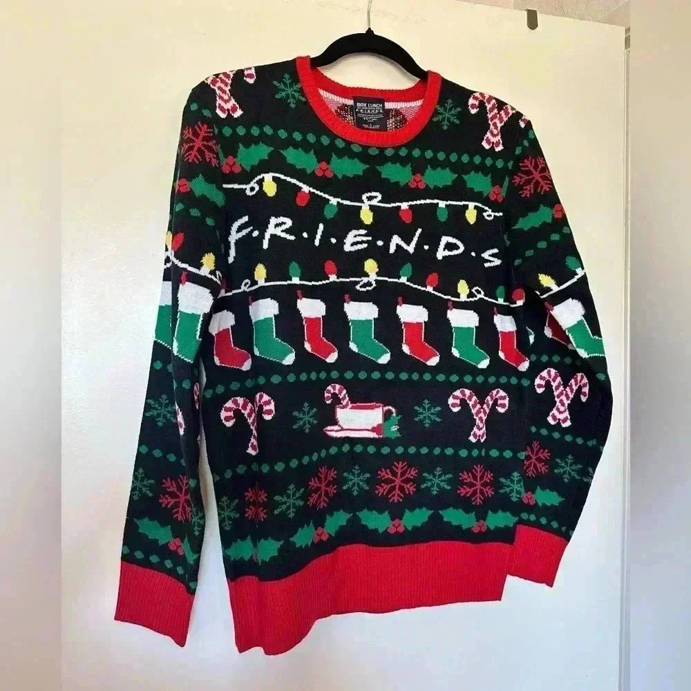 NWT Box Lunch Friends Christmas Sweater